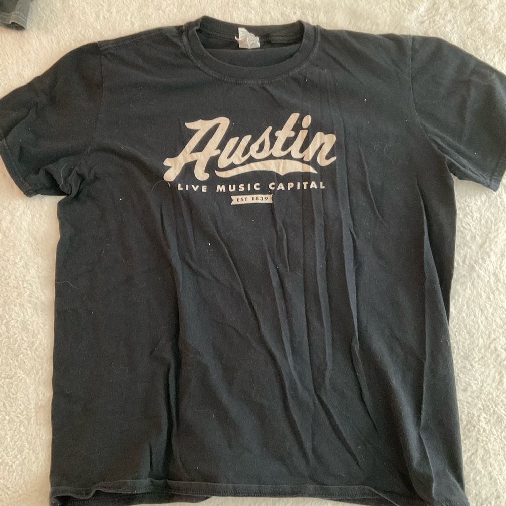 Austin Texas T-shirt black size small